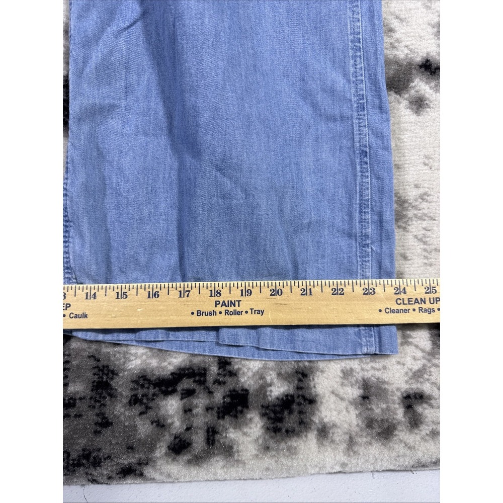 GAP Pants Womens Size Large Wide Leg Cargo Blue Drawstring Boho Hippie - Picture 8 of 15